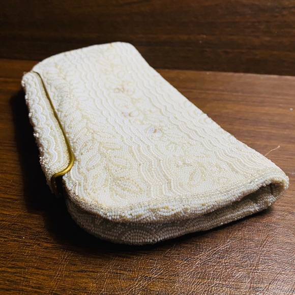 Vintage Michel Swiss Beaded Clutch Paris France - Picture 11 of 16